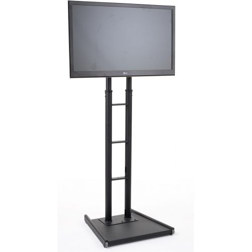  Displays2go Flat Panel TV Stands with Height Adjustable Bracket and Wheels  Black (MBFFACESTBK)