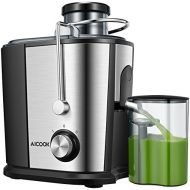 AICOOK Juicer Wide Mouth Juice Extractor, Aicook Juicer Machines BPA Free Compact Fruits & Vegetables Juicer, Dual Speed Centrifugal Juicer with Anti-drip Function, Stainless Steel Juicer