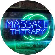 ADVPRO Massage Therapy Business Display Dual Color LED Neon Sign Green & Blue 12 x 8.5 Inches st6s32-i0315-gb