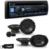 Alpine CDE-172BT Receiver wBluetooth, A Pair of Alpine S-S65C 6.5 Component Speakers & S-S69 6x9 Coaxial Speakers