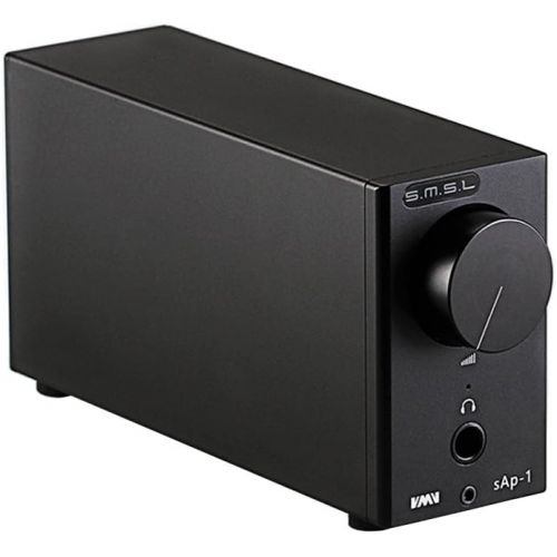  SMSL SAP-1 Portable Desktop Headphones Amplifier for Phone PC with 6.35mm Output 3.5mm Converter Black