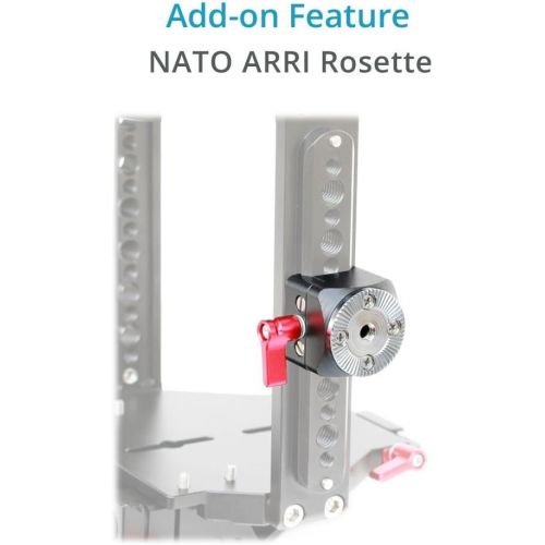 프로 PROAIM Muffle Professional Aluminum Camera Cage for ARRI Alexa Mini Camera with NATO Top Handle, NATO Side Rails, Rosette & 15mm Base Tripod Plate (CG-019-00)