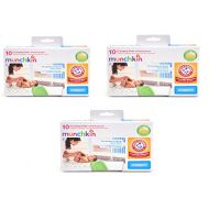 Munchkin Arm & Hammer Disposable Changing Pad - 10 Count (Pack of 3)