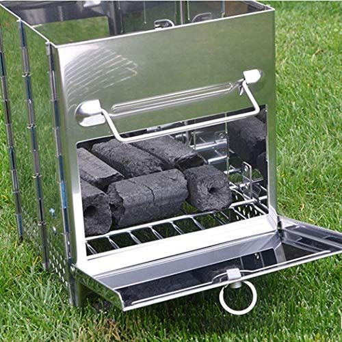  WowWee DREAMVAN Portable Outdoor Mini Barbecue Stove Stainless Steel Folding Furnace Backpacking & Camping Stoves