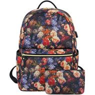[아마존 핫딜] KROSER Laptop Backpack 15.6 Inch Stylish Travel Backpack Computer Backpack with USB Charging Port Water-Repellent College School Casual Daypack Business Work Bag for Women/Girls (R