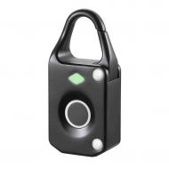 HMJY Smart Fingerprint Padlock, USB Charging Locker Lock, Luggage Bag Password Door Lock, Anti-theft Gym Cabinet Lock,RoseGold
