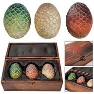 Game of Thrones Dragon Egg Prop Replica Set in Wooden Box by Animewild