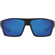 Costa Del Mar Costa del Mar Mens Bloke Polarized Iridium Square Sunglasses, Black + Matte Gray, 61.2 mm