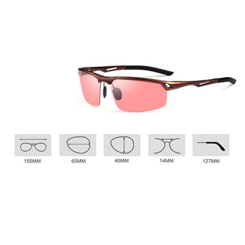  SX Mens Sports Sunglasses, Ultra-Light Aluminum-Magnesium Fishing Special Polarized Sunglasses