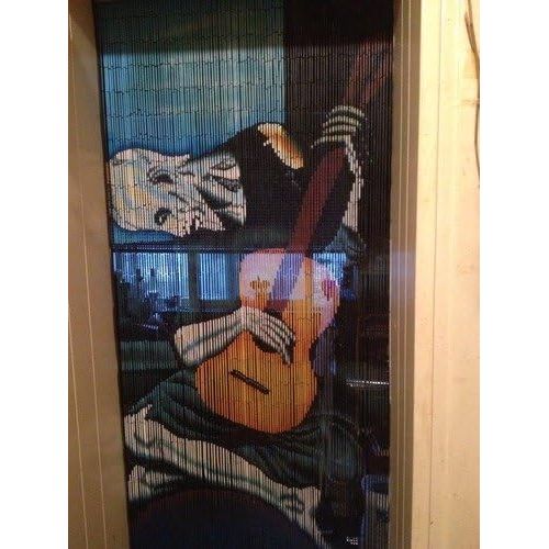  ABeadedCurtain Old Guitarist - Picasso Beaded Curtain 125 Strands (+hanging hardware)