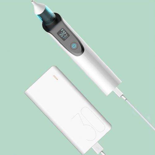  Nicemeet Baby Nasal Aspirator - Safe Hygienic and Quick Battery Operated Nose Cleaner with 3 Sizes of Nose Tips and Oral Snot Sucker for Newborns and Toddlers Adult Blackhead Remov