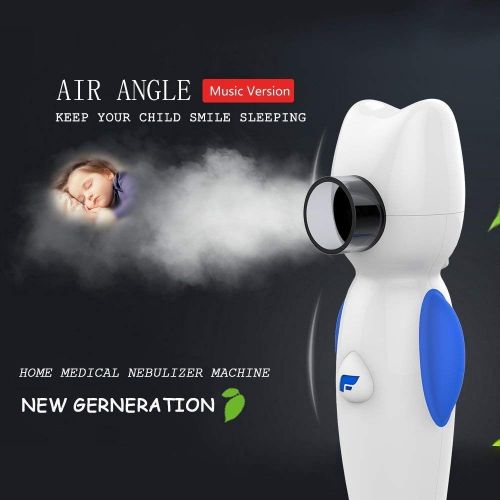 Personal Vaporizer Portable Steam Inhaler Handheld Machine for Kids with Rechargeable Batteries Arozk Air Angel (Blue)