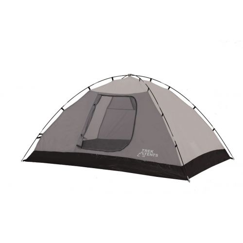 트렉 Trek Tents 217 Dome Tent, 80 x 106-Inch, BlackGrey