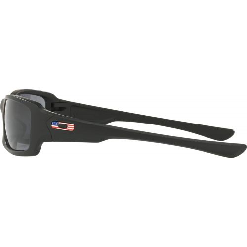 오클리 [아마존베스트]Oakley Mens Standard Issue Fives Squared Flag Collection Sunglasses,OS,Matte Black/Grey: Sports & Outdoors