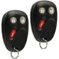 [아마존베스트]Car Key Fob Keyless Entry Remote Fits LHJ011 2003-2006 Chevy, GMC, Cadillac, Hummer, Pontiac, Saturn, Set of 2