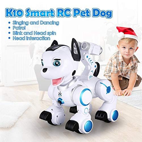  CremeBruluee K10 Smart RC Dog Dance Remote Control Robot Dog Electronic Pet Kid Toy