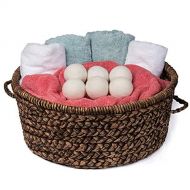MSQL Wool Dryer Balls Organic, Natural Fabric Softener, Pet Fur Hair Remover, Reduce Wrinkles & Shorten Drying Time
