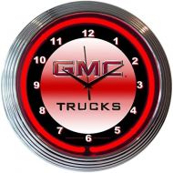 Neonetics Bar and Game Room GMC Trucks Neon Wall Clock, 15-Inch