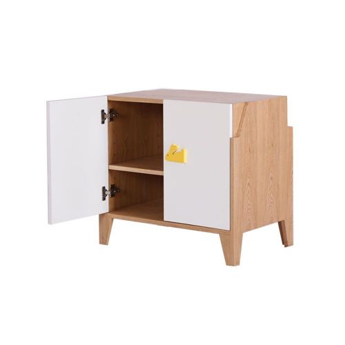  VOPRA wood multi-functional children integrated cabinet with bookshelf, storage, study table and stool