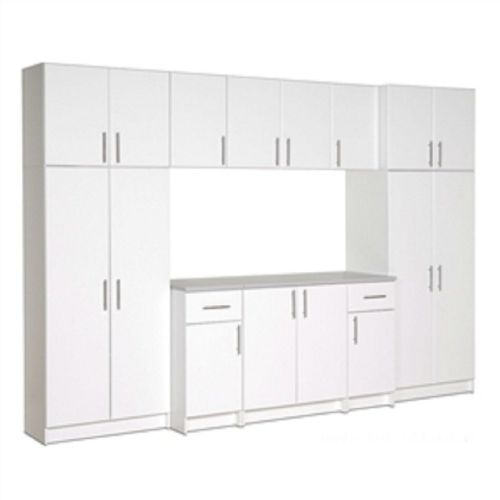  MyEasyShopping White Wall Cabinet with 2 Doors and Adjustable Shelf Cabinet Wall Adjustable Shelf Storage Bathroom
