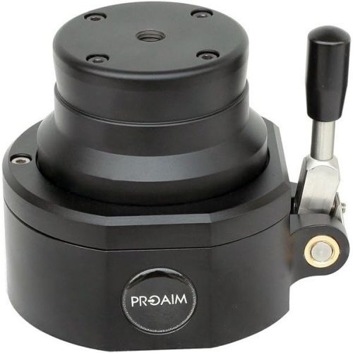 프로 PROAIM Proaim EuroElemac 360° Rotating Adapter Mount for Cinema Dolly, Bazooka Riser, JibCrane | Professional Heavy-Duty CNC Aluminum Clamp for Stable Smooth Panning Shots (RA-282-00)