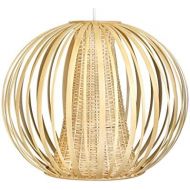 Kouboo KOUBOO 1050076 Handwoven Bamboori Ball Pendant lamp, Natural Brown, 26 x 26 x 9