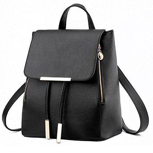  Han Shi Backpacks, Women Girls Leather Schoolbags Travel Casual Shoulder Bag Mochila