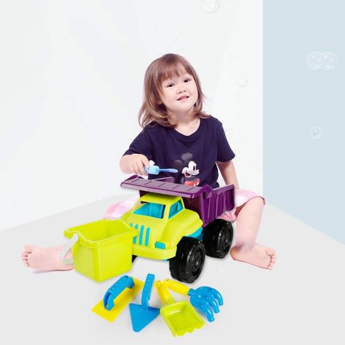  AODLK Baby Puzzle House Toys for Children Play Sand Tool Set Soft Rubber Outdoor Play Water Beach Toys for Children Gifts Includes Dump Truck Sand Wheel Shovels