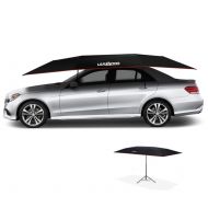 LANMODO Pro Semi-auto Car Umbrella Tent Cover Movable Carport Foldable with Anti-UV,Water-Proof, Proof Wind,Snow,Storm,Hail, Falling Objects Features 188.97X90.5 inch (4.8M Semi-au