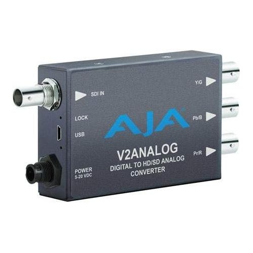  Aja AJA V2Analog HDSD-SDI to ComponentComposite Analog Mini-Converter