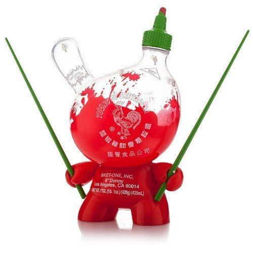 키드로봇 Kidrobot Sketracha 8-inch Dunny Figure Sket One Sriracha Empty Clear Version by Kidrobot