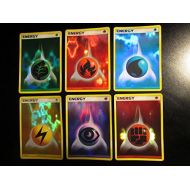 6 Pokemon Energy Cards - Complete Reverse Holo Foil Promo Set (STILL SEALED) from 2006
