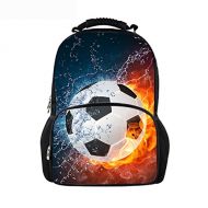 Youngerbaby 3D Soccer Print Casual Backpack Kids Bag for Boys School Bags Bookbag