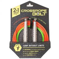 Crossrope Bolt Set - Get Fit Fast with Best Jump Rope Workout - Elite Speed Rope and Freestyle Jump Rope Training - Speed Rope, Sprint Rope + Our Premium Bolt Handle - Fully Adjust