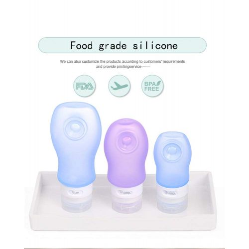  CWXDIAN Cosmetic bottle Travel bottle FDA certification Food grade silicone, 6 piece set