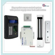 FCARD Fingerprint Access Control System with Power Supply Door Lock Exit Button