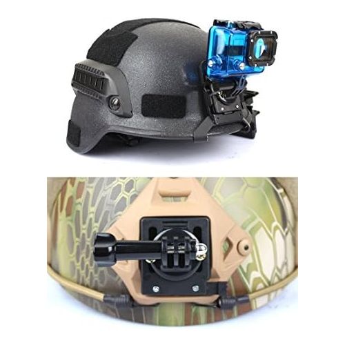  XUE Airsoft Tactical Helm Zubehoer fuer Fast/AF / M88 / Mich Action Kamera Halterung fuer Gopro Hero 1/2/3/4 Xiaoyi Shangou