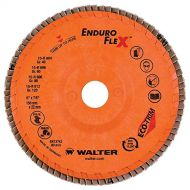 Walter Surface Technologies 15R612 Enduro-Flex Flap Discs, 6 Diameter, 120 Grit, Type 29, 78 Arbor, Trimmable Wood Fiber Backing, Zirconia Alumina (Pack of 10)