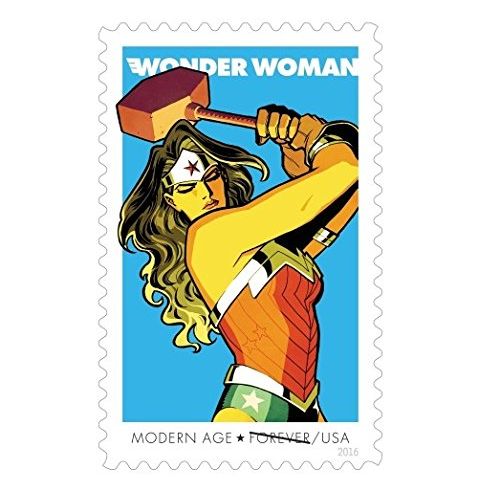  USPS 2016 Wonder Woman Set of 2 Sheet of 20 Forever Stamps .