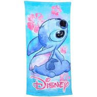 Disney Floral Stitch Beach Towel 28x58 (1)