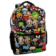 Marvel Kawaii Avengers Boys Girls 16 School Backpack (One Size, Black/Multi)