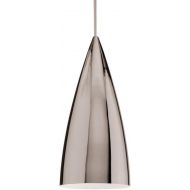 WAC Lighting MP-LED966-BNBN Bullet LED Pendant Fixture with Canopy, One Size, Brushed Nickel