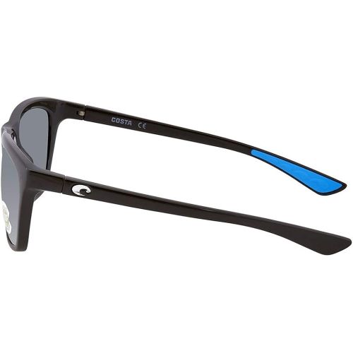 Costa Del Mar Costa Cheeca Shiny Black Resin Frame Grey Lens Unisex Sunglasses CHA11OGP
