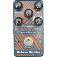 Aural Dream Octave Divider Digital Guitar Effects Pedal with drop 1oct and 2oct Including adjustable time difference True Bypass