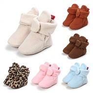 LUWU Baby Boy Girls Newborn Soft Fleece Booties Infant Toddle Crib Shoes Winter Snow Boots