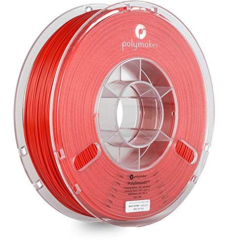  Polymaker PolySmooth 3D Printer Filament, Layer-Free 3D filament, Coral Red, 1.75 mm Filament, 750g