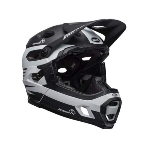 벨 Bell Super DH Mips Fasthouse Stripes Matte Black White Mountain Bike Helmet Size Medium