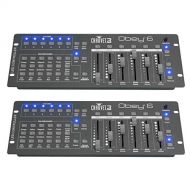 CHAUVET DJ Chauvet Obey 6 6-Channel DMX Universal DJ Lighting Controller | Up to 6 Fixtures (2 Pack)