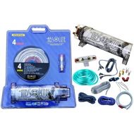 Absolute USA KITCAP4GASI 3.0 Farad Power Capacitor 4 Gauge Car Amplifier Installation Wiring Complete Kit (Silver)