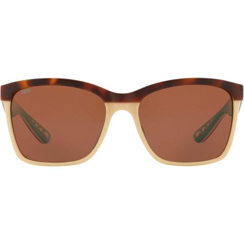  Costa Del Mar Anaa Sunglasses Shiny Olive Tort on BlackBlue Mirror 580Plastic